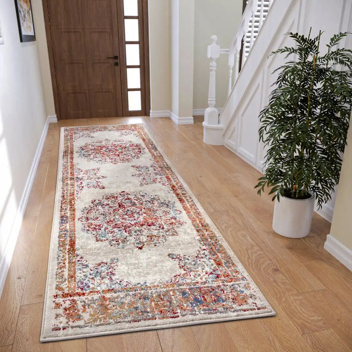 Hanse Home luxor 105639 cream Multicoloured, Cream Living Room  Rug.