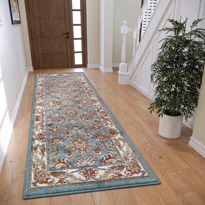 Hanse Home luxor 105641 mint cream Blue, Multicoloured Living Room  Rug.