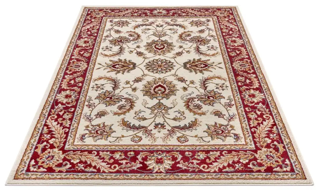 Hanse Home luxor 105643 cream red Ivory, Red Living Room  Rug.