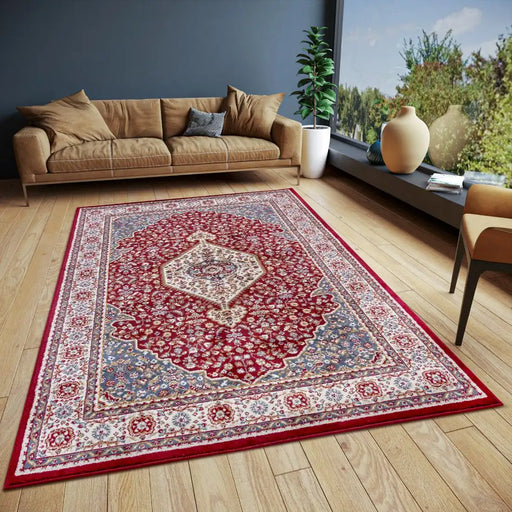 Hanse Home luxor 105644 red multi Multicoloured, Red Living Room  Rug.