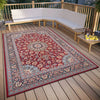 Hanse Home flair orient 105716 red blue Blue, Red Living Room Washable Rug.