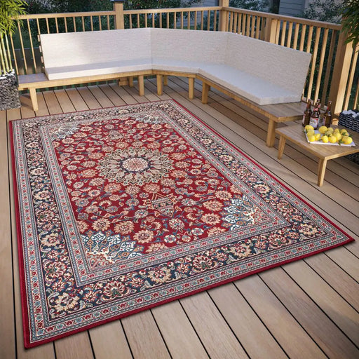 Hanse Home flair orient 105716 red blue Blue, Red Living Room Washable Rug.