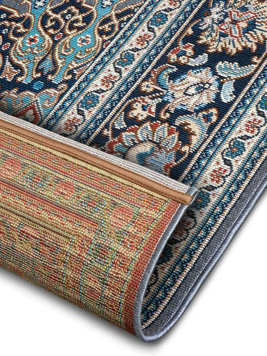 Hanse Home flair orient 105717 grey blue Blue, Grey Living Room Washable Rug.