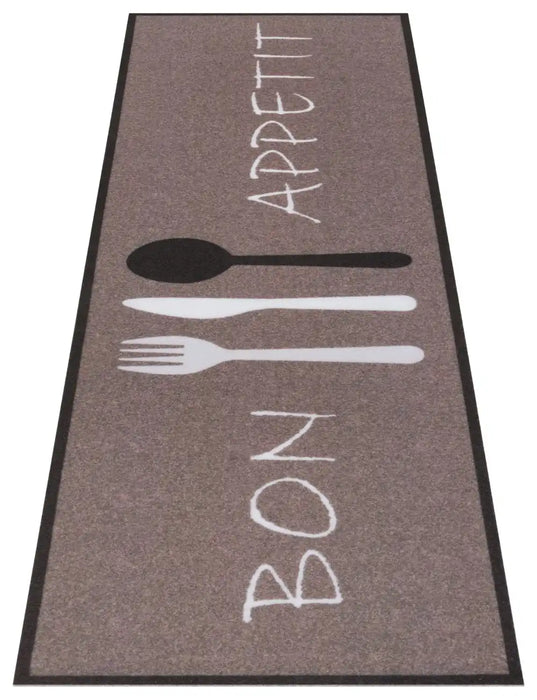 Clean Rug Company Kitchen Rugs Cook & Clean 105724 Bon Brown Brown Rug — RugsDirect Online