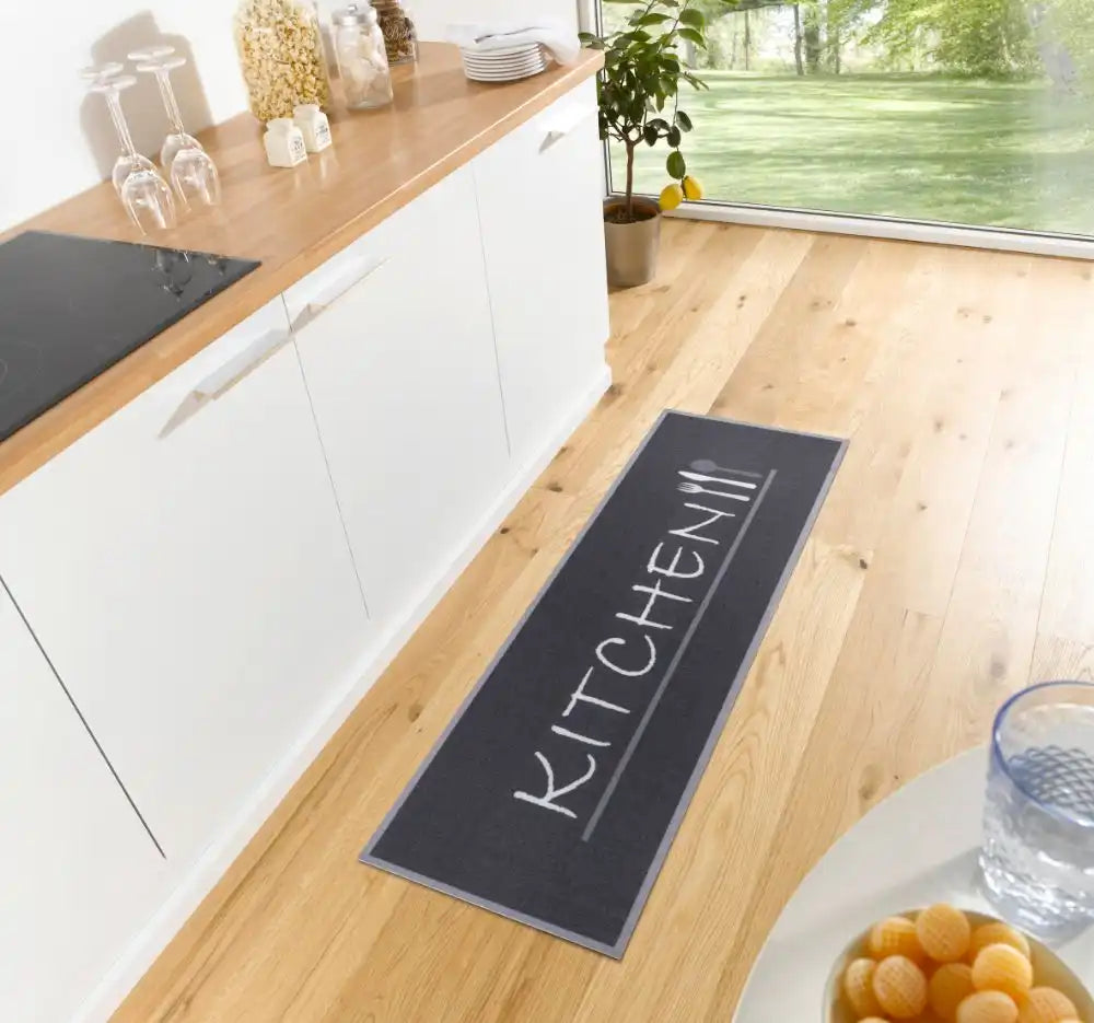 Cook & Clean 105725 Kitchen Black Black Rug — RugsDirect Online