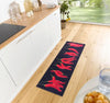 Zala Living cook and clean 105727 chilli Black, Red Kitchen   Rug.
