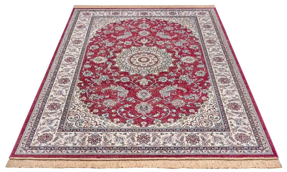 Freundin Home eva 105780 red Ivory, Red Living Room  Rug.