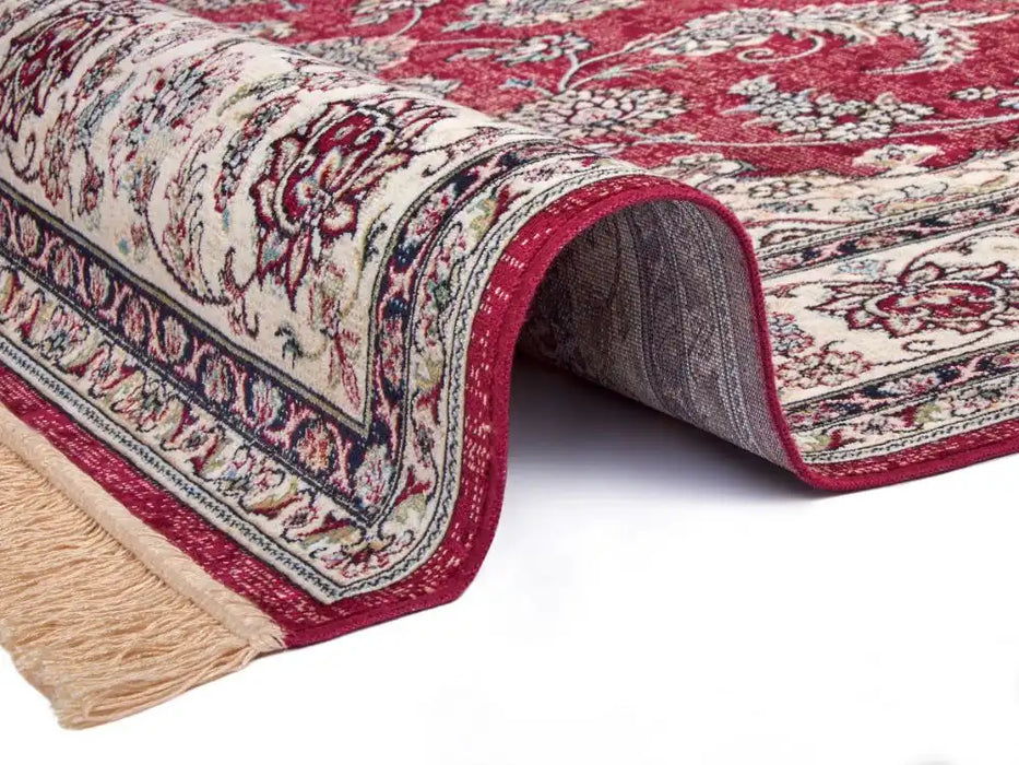 Freundin Home eva 105780 red Ivory, Red Living Room  Rug.