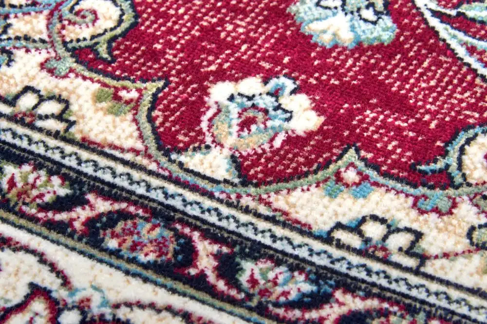 Freundin Home eva 105780 red Ivory, Red Living Room  Rug.