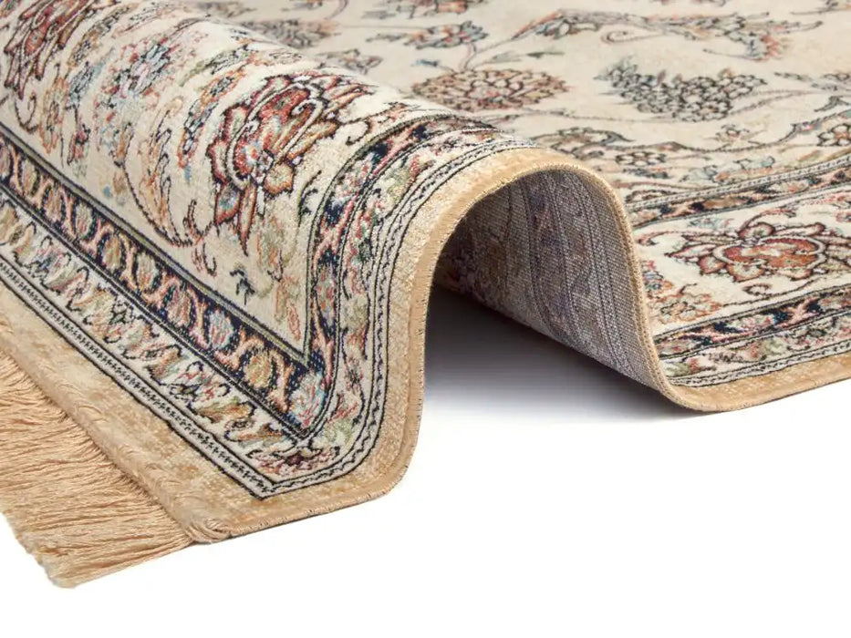 Freundin Home eva 105782 creme Ivory, Cream Living Room  Rug.