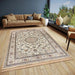Freundin Home eva 105782 creme Ivory, Cream Living Room  Rug.