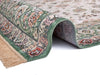 Freundin Home eva 105784 green Green, Ivory Living Room  Rug.
