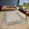 Freundin Home eva 105784 green Green, Ivory Living Room  Rug.