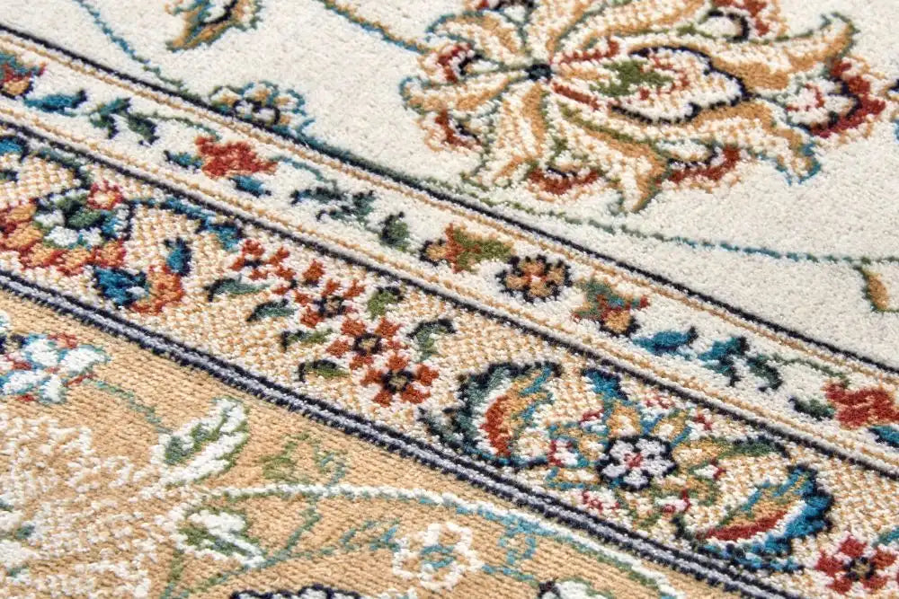 Freundin Home eva 105785 creme Ivory, Cream Living Room  Rug.