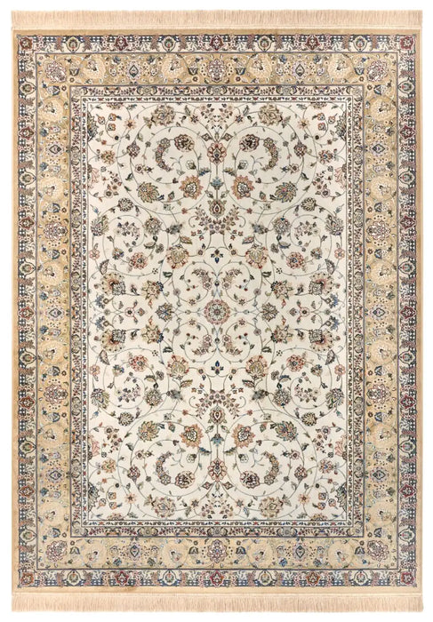 Freundin Home eva 105785 creme Ivory, Cream Living Room  Rug.