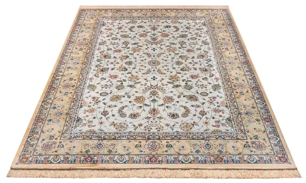 Freundin Home eva 105785 creme Ivory, Cream Living Room  Rug.