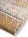 NorthRugs twin supreme 105787 ochre Yellow, Ivory Living Room Striped Rug.