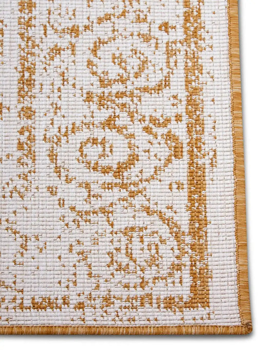 NorthRugs twin supreme 105788 ochre Yellow, Ivory Living Room Striped Rug.