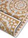 NorthRugs twin supreme 105791 ochre Yellow, Ivory Living Room Striped Rug.