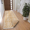 NorthRugs twin supreme 105791 ochre Yellow, Ivory Living Room Striped Rug.