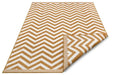 NorthRugs twin supreme 105795 ochre Yellow, Ivory Living Room Striped Rug.