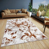 Hanse Home shine 105821 white brown Brown, Ivory Living Room  Rug.