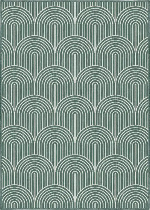 Hanse Home pangli indoor outdoor 105853 green Green, Ivory Living Room Geometric Rug.