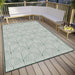 Hanse Home pangli indoor outdoor 105853 green Green, Ivory Living Room Geometric Rug.