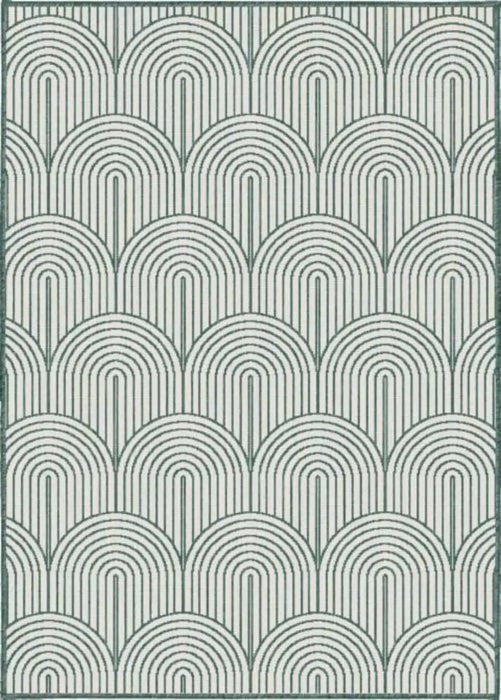 Hanse Home pangli indoor outdoor 105853 green Green, Ivory Living Room Geometric Rug.