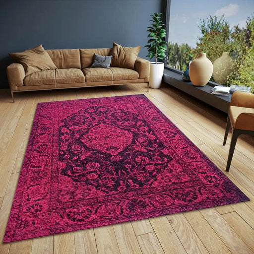 Hanse Home catania 105893 red Red Living Room  Rug.