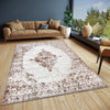 Hanse Home shine 105917 cream brown Brown, Cream Living Room  Rug.