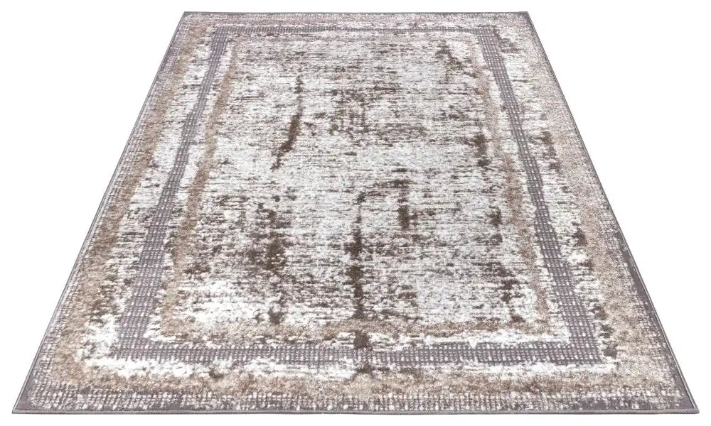 Hanse Home shine 105920 white cream silver Cream Living Room  Rug.