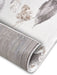 Hanse Home shine 105922 white grey brown Brown, Grey Living Room  Rug.