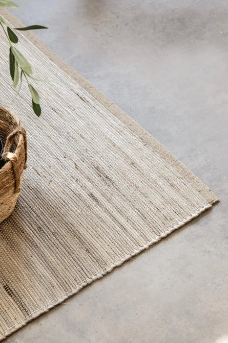 Hanse Home handloom 1 105962 grey brown Brown, Grey Living Room Natural Fibre Rug.