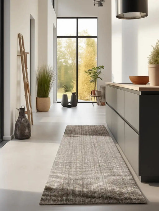 Hanse Home boucl 105975 grey brown Grey, Beige Living Room Natural Fibre Rug.