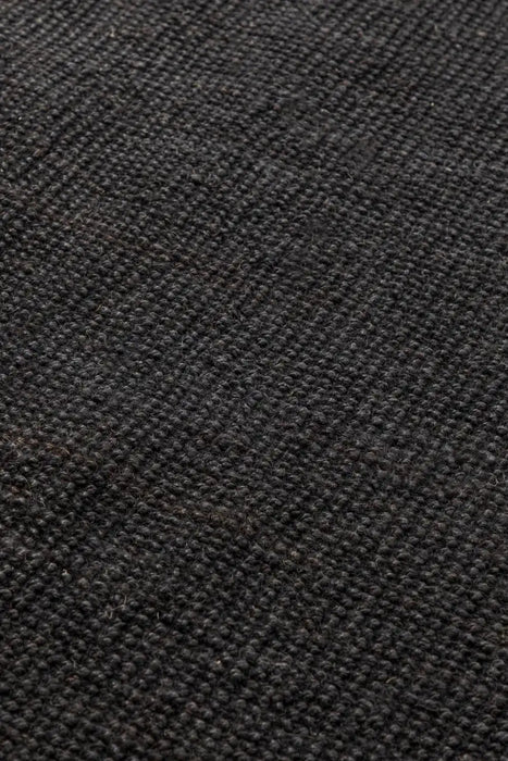 Hanse Home boucl 105976 dark black Black Living Room Natural Fibre Rug.