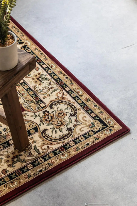 Nouristan herat 2 105983 red Ivory, Red Living Room  Rug.