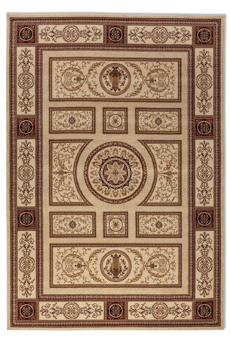 Nouristan herat 2 105990 cream Ivory Living Room  Rug.