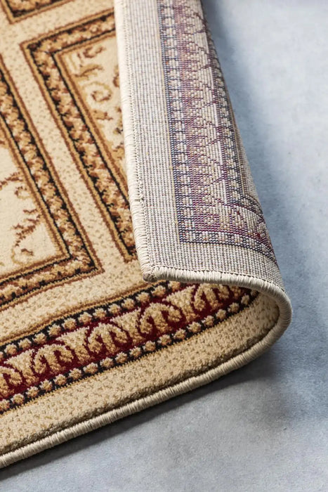 Nouristan herat 2 105990 cream Ivory Living Room  Rug.