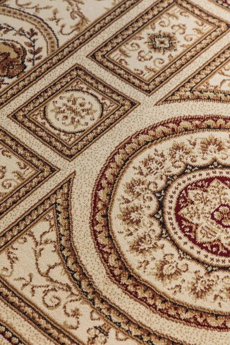 Nouristan herat 2 105990 cream Ivory Living Room  Rug.