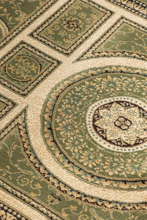 Nouristan herat 2 105991 olive green cream Green Living Room  Rug.