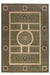 Nouristan herat 2 105991 olive green cream Green Living Room  Rug.