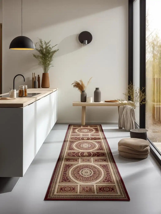 Nouristan herat 2 105992 red Red Living Room  Rug.