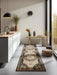 Nouristan herat 2 105993 black cream Black, Ivory Living Room  Rug.