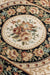 Nouristan herat 2 105993 black cream Black, Ivory Living Room  Rug.