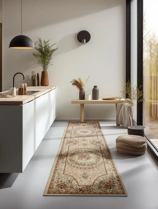 Nouristan herat 2 105995 cream Ivory Living Room  Rug.