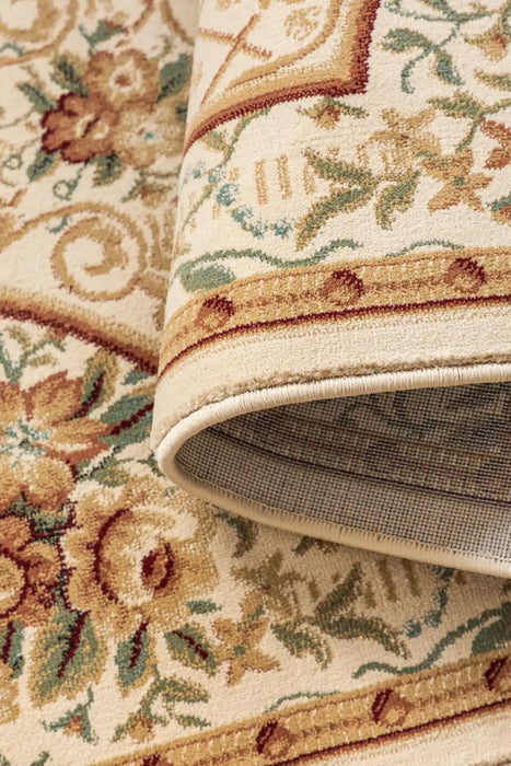 Nouristan herat 2 105995 cream Ivory Living Room  Rug.