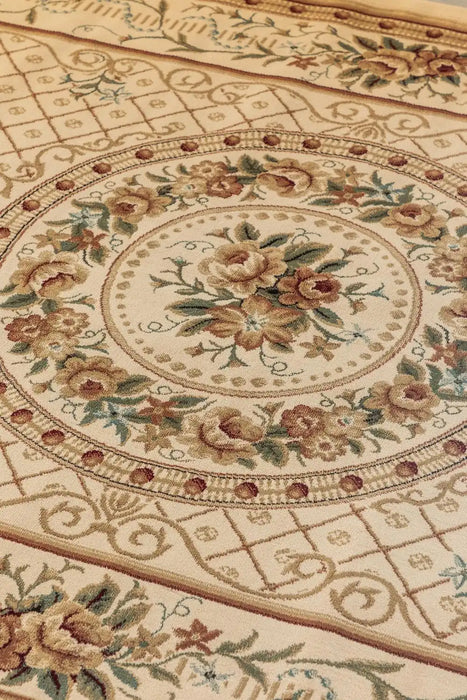 Nouristan herat 2 105995 cream Ivory Living Room  Rug.