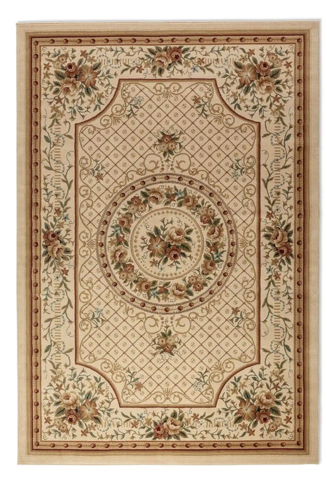 Nouristan herat 2 105995 cream Ivory Living Room  Rug.