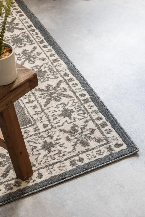 Hanse Home terrain 106001 grey brown Grey Living Room Moroccan Rug.